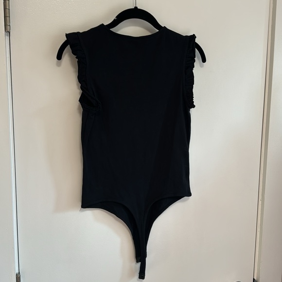 Noisy May Nordstrom sleeveless ruffle bodysuit black s small - Picture 5 of 5